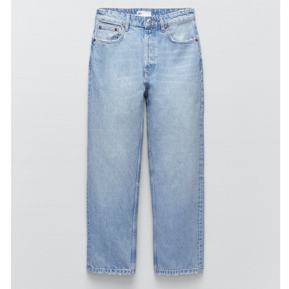 Zara high waisted straight leg jeans - Picture 8 of 12